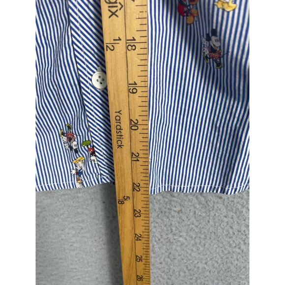 Ask Enquired Womens Disney Print Striped Long Sleeve Button Up Shirt Size S - Picture 5 of 11
